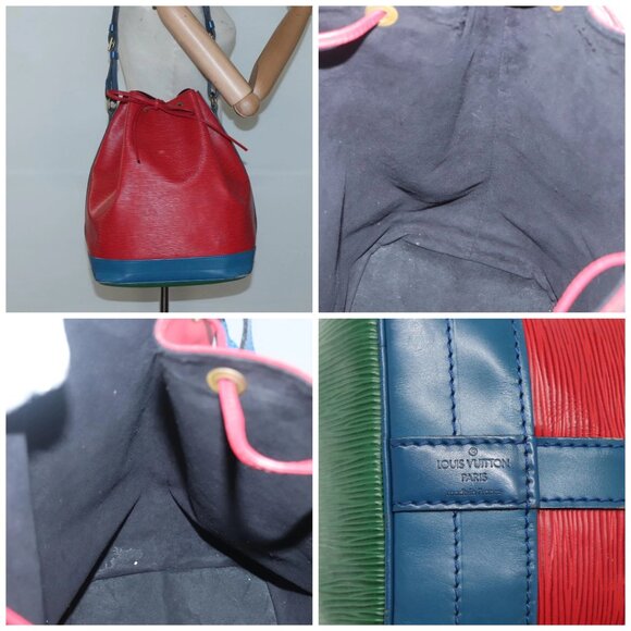 LOUIS VUITTON Epi Toriko Color Noe Bag Red Blue Green - Picture 14 of 14